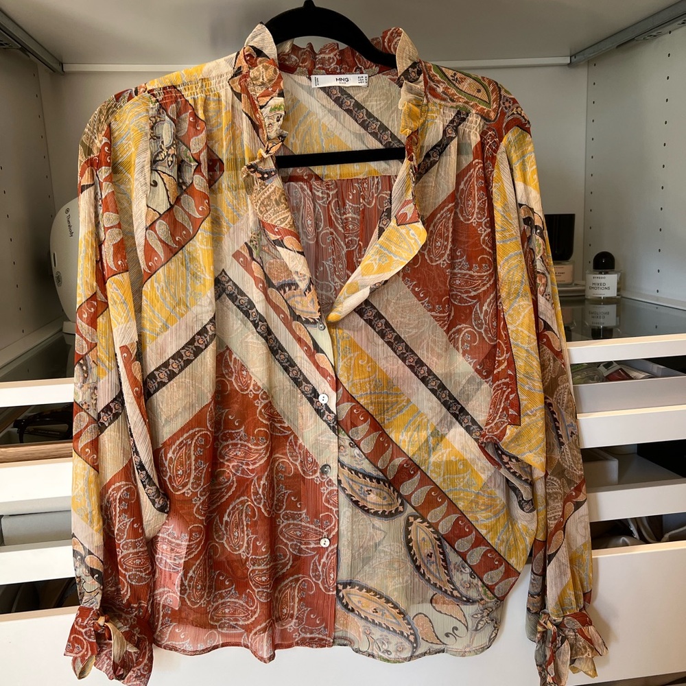 Mango Paisley Blouse